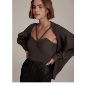 Favorite Daughter Layla shrug and halter set. Size Xs/s